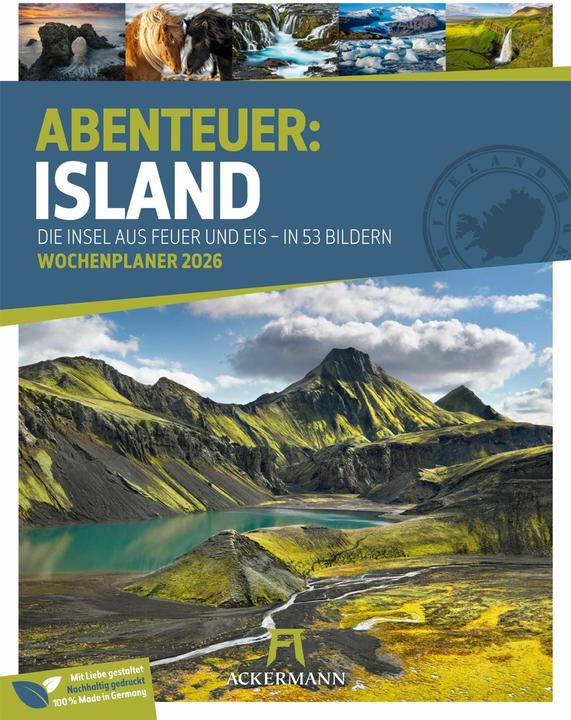 Immagine prodotto Island - Die Insel aus Feuer und Eis - Wochenplaner Kalender 2026 (25 x 33 cm, Copertina rigida, Tedesco)