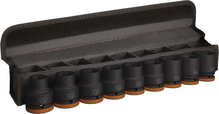 Bosch Professional Zubehör PRO Impact Steckschlüsseleinsatz-Set (19 mm, 32 mm, 23 mm, 22 mm, 17 mm, 30 mm, 21 mm, 27 mm, 24 mm)
