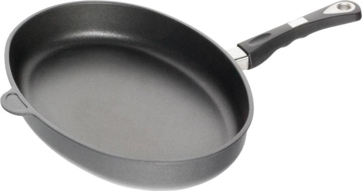 AMT I-4127 Induction fish pan cast aluminium 41 x 27 cm, height 5 cm (41 cm, Frying pan, Aluminium)