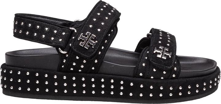 Actual product image Tory Burch kira suede sandal with applied studs (40)