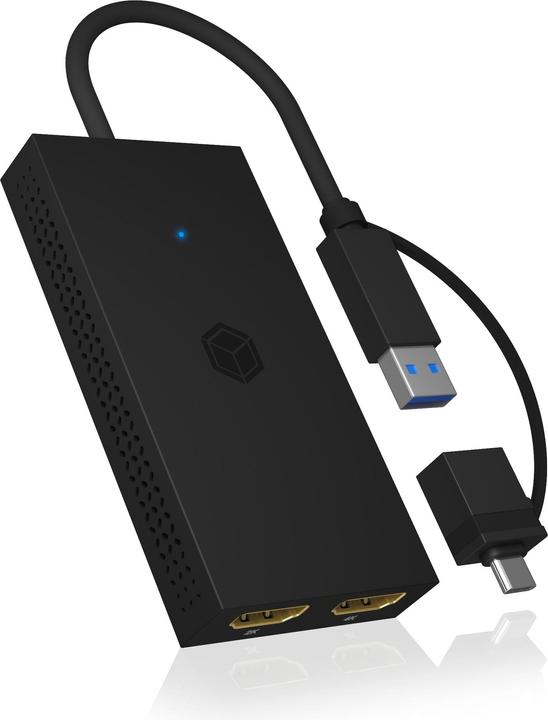 Icy Box IB-SPL1029AC (USB-A, USB-C, 2 Ports)