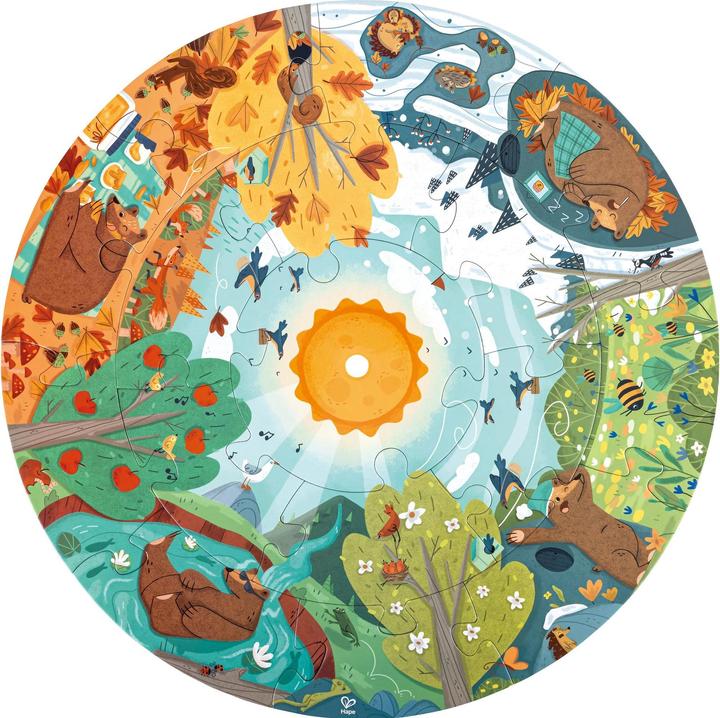 Actual product image Hape Puzzle Four Seasons (16 pieces)