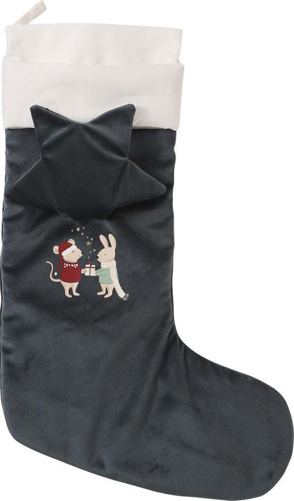 Immagine prodotto Vertbaudet Calza di Natale in velluto con topolino e coniglietto