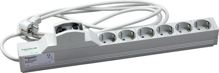 Actual product image Schneider Electric Actassi, 1U power distribution rail, 6 NSYAPU19S6F