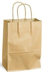 Produktbild Mailmedia Papier-Tragetasche mit Kordel, 3,5 Liter, rot Masse: (B)180 x (T)80 x (H)240 mm, aus Kraft