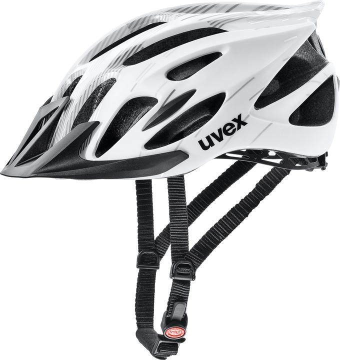 Uvex Sports Flash bike helmet (size: 57-61 cm, 02 white/black) (57 - 61 cm)