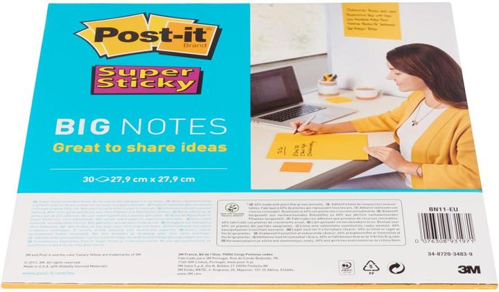 Actual product image Post-it Super Sticky Large Format (28 x 28 cm)