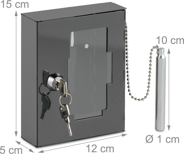 Actual product image Relaxdays Emergency key box