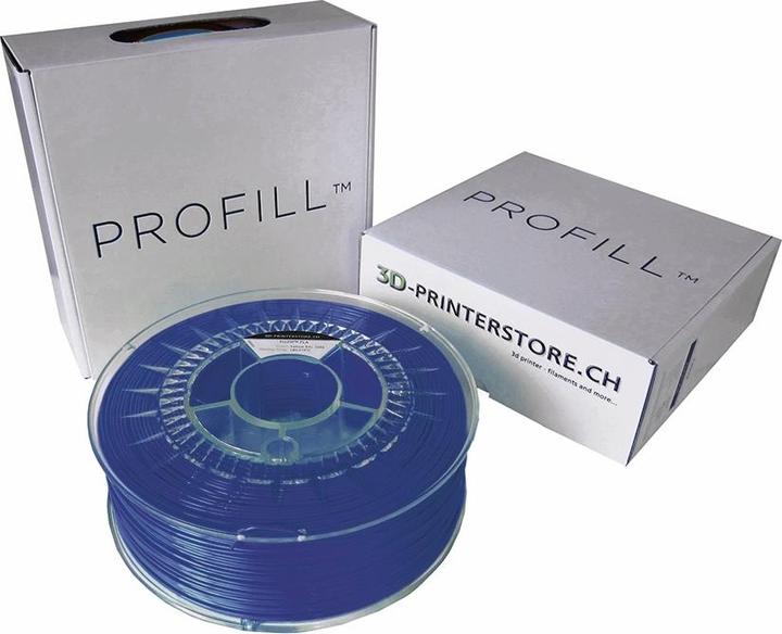 Actual product image 3d-printerstore.ch PROFILL Filament ASA dark blue 0.75kg 2.85mm (ASA, 2.85 mm, 750 g, Blue)