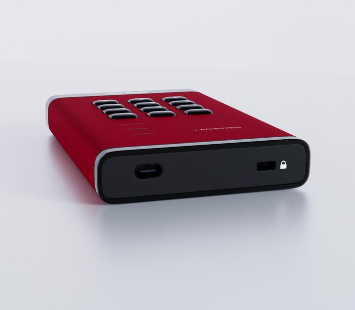 Productafbeelding iStorage diskAshur3 HDD 5TB - Rood (5 TB)