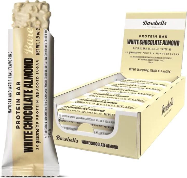 Produktbild Barebells Protein Bar (White Chocolate Almond, 12 Stk., 660 g)