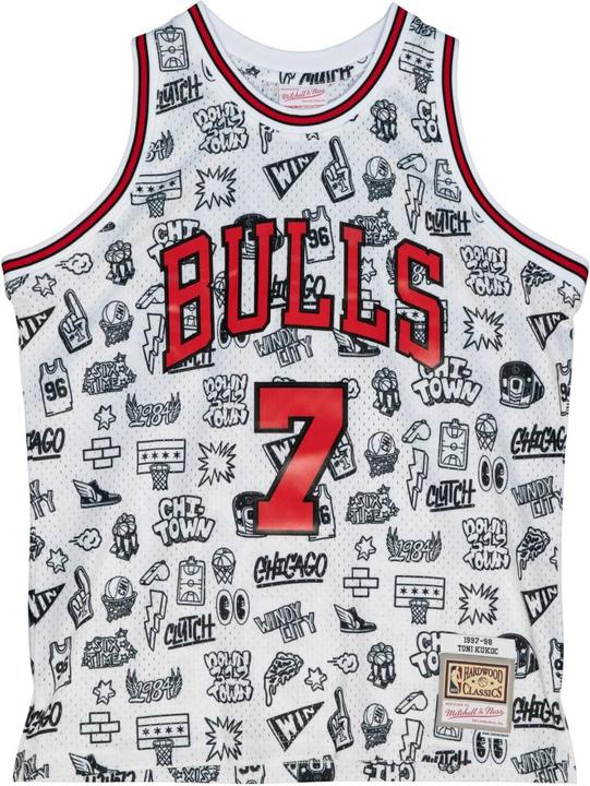 Mitchell & Ness M&N DOODLE Swingman Mesh Jersey Chicago Bulls - S (S)
