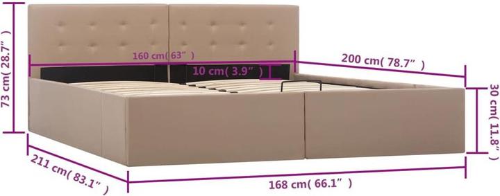 Immagine prodotto VidaXL Bine (160 x 200 cm)