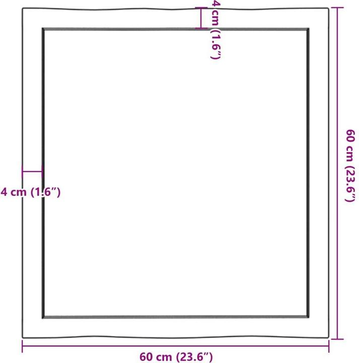 Produktbild VidaXL Chaim (60 x 60 x 6 cm)