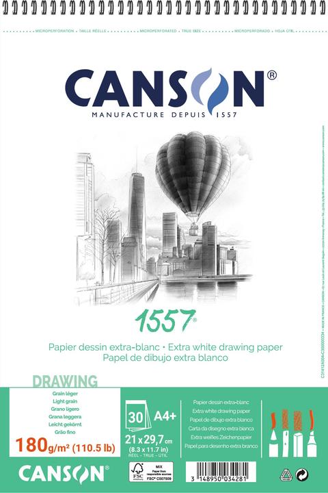 Canson Skizzenpapier (A4, Blanko, Weicher Einband)