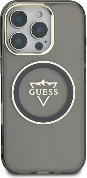 Produktbild Guess Hardcase MagSafe IML Metal Mountain Logo Case for iPhone 16 Pro Max 6,9" Black (Apple iPhone 16 Pro Max)