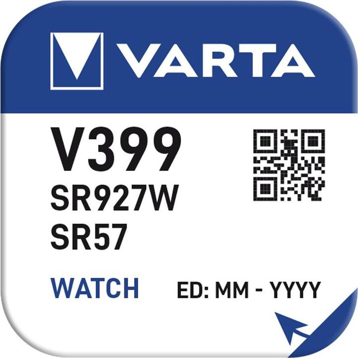 Valeurs nutritives et ingrédients Varta Voir V399 (1 pcs, SR57, 42 mAh)