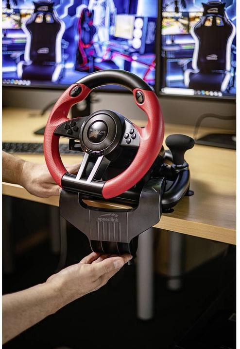 Immagine prodotto Speedlink Supporto da tavolo per volante DRIFT O.Z e TRAILBLAZER, nero (PS4, PS3, Switch, PC)