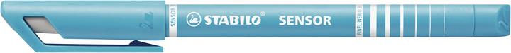 Actual product image STABILO SENSOR F Finliner with spring-loaded sharpener (Lilac, Blue, Green, Rose, 4 x)