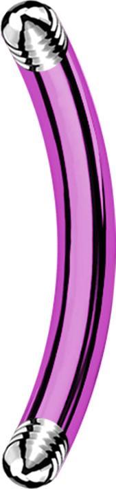Image du produit Star Piercing Micro bâton de banane violet (sans laiton, Titane G23)