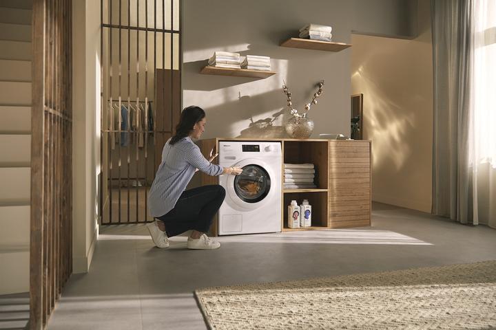 Image du produit Miele Waschmaschine WCB390 WPS 125 Edition Lotosweiss (8 kg, Droite)