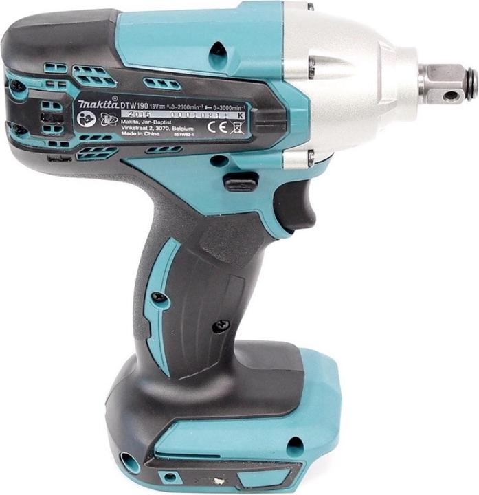 Immagine prodotto Makita DTW 190 Z Avvitatore ad impulsi a batteria 18V 190Nm + Valigetta Makpac - senza batteria, sen (Batteria ricaricabile)