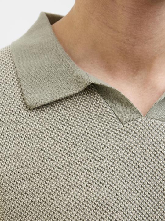 Actual product image Jack & Jones Jprcceaston Knit Split Neck Ss Sn (XXL)