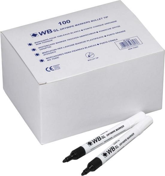 Image du produit Hainenko WB SL, 100 pièces(s), Noir, Pointe ronde, Noir, Blanc, Rond, 2 mm