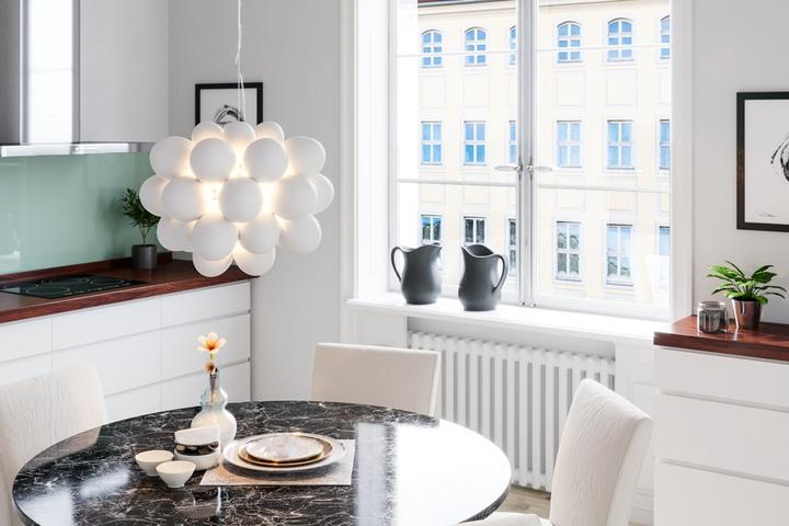 Actual product image By Rydens Gross pendant light Ø50 Matt White (G9)