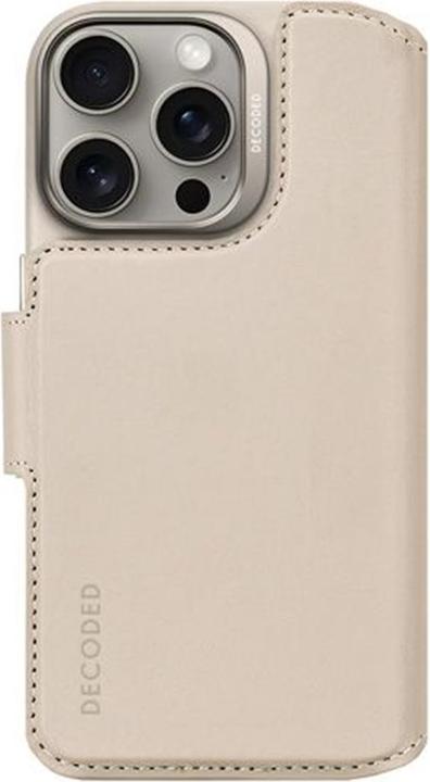 Image du produit Decoded Portefeuille en cuir détachable MagSafe avec étui pour iPhone 16 Pro - Rose (Apple iPhone 16 Pro)