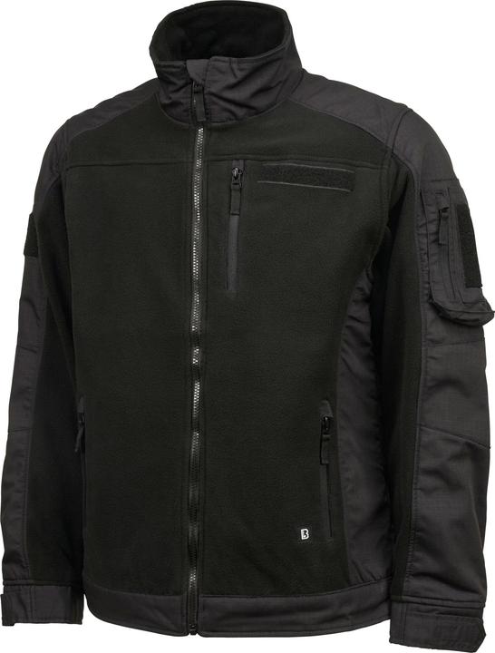Brandit Fleece Ripstop Outdoorjacke Grösse M Farbe Schwarz (M)