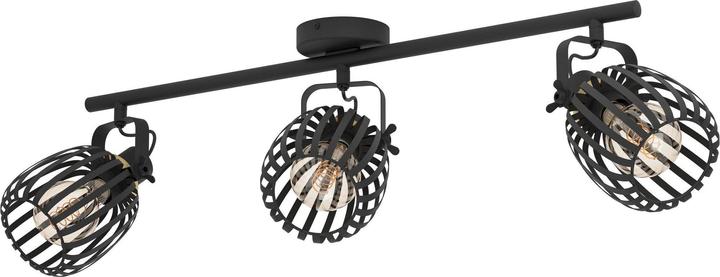 Actual product image EGLO Spot Light Girona 3xe27 Black/Brass (E27)