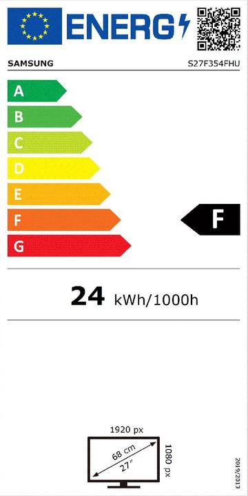 Energie-Label Samsung S27F354FHU (1920 x 1080 Pixel, 27")