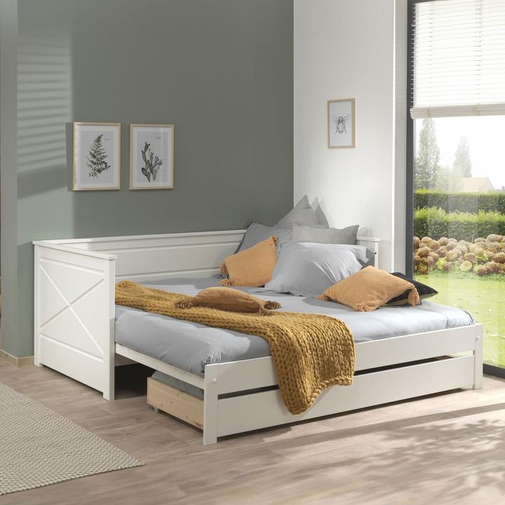 Image du produit Vipack Lit de pavillon Scott avec tiroir de rangement inclus (180 x 200 cm)