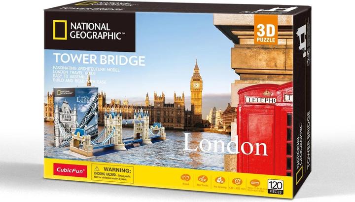 Produktbild Cubicfun 3D Puzzle Tower Bridge 120 Teile (120 Teile)