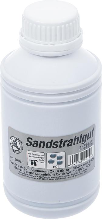 Actual product image BGS Sandblasting material