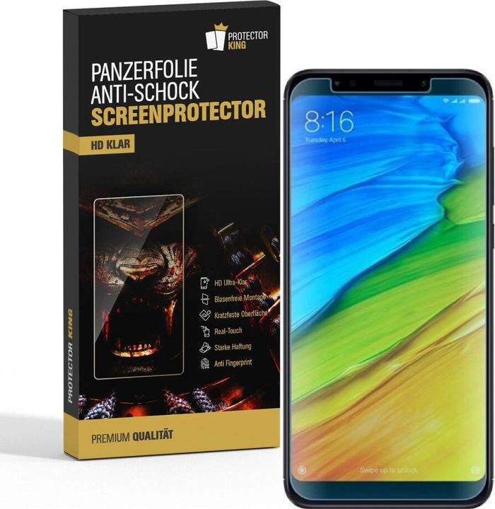 Actual product image Protectorking 3x Panzerfolie Anti-Shock HD Klar (3 Piece, Xiaomi Redmi 5)