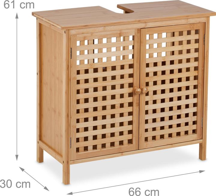 Image du produit Relaxdays Meuble sous lavabo (66 x 30 x 61 cm)