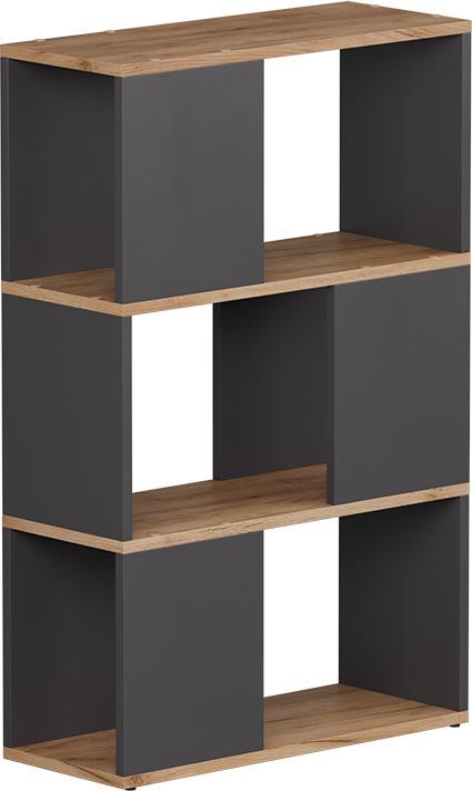 Vichy Raumteiler Eneos, Anthrazit/Goldkraft Eiche, 60 x 94 cm