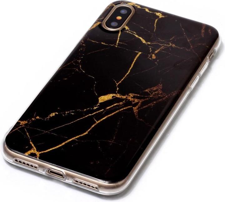 Actual product image Cover-Discount Silicone Rubber Case Marble (Apple iPhone XS, Apple iPhone X)