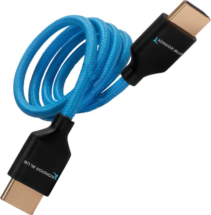 Immagine prodotto Kondor Blue 2 FT 4K HDMI 2.0 CAVO BLU ABROGATO () (2 Feet) (0.60 m, HDMI)