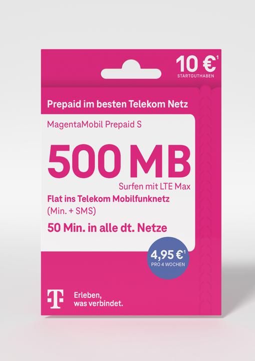 Image du produit Telekom Magenta Mobil Prepaid S (500 MO / 30 journées)
