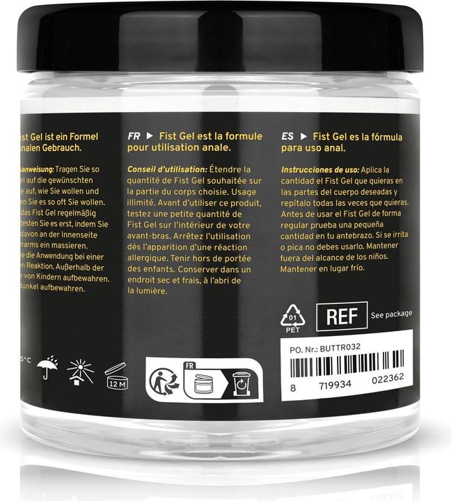 Actual product image Buttr Transparent Fisting Gel - 500 ml (500 ml)