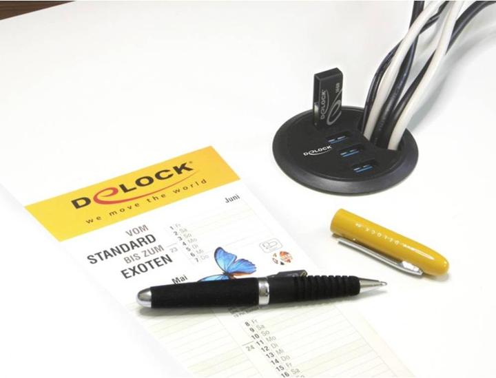 Actual product image Delock Desktop Hub 4 Port USB 3.0 (USB-A, 4 Ports)