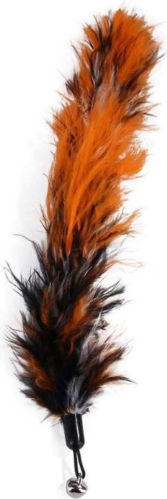 Produktbild Hermex Katzenangel mit Federanhänger Katzenspielzeug Plüschwedel Katzenstab (Katzenminzespielzeug)