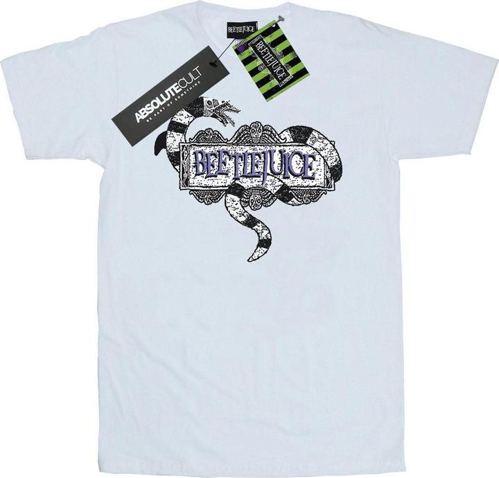 Beetlejuice Sandwurm Logo Baumwolle Boyfriend TShirt