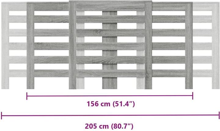 Image du produit VidaXL Habillage de radiateur 205 x 21,5 x 83,5 cm