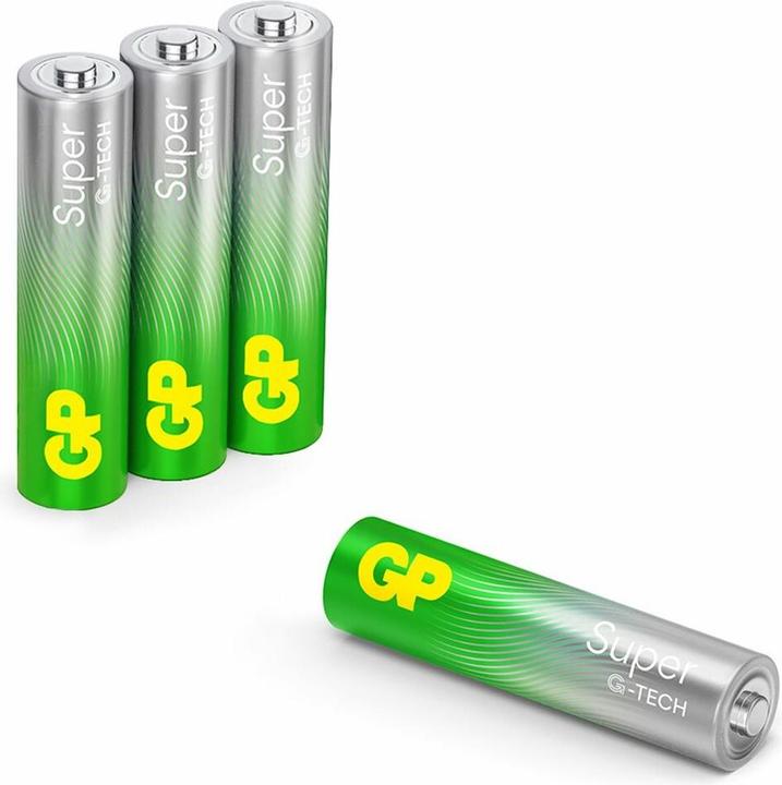Immagine prodotto GP Batteries 1x4 GP Super Alcaline 1.5V AAA Micro LR03 Nuovo 03024AETA-B4 (4 pz., AAA)