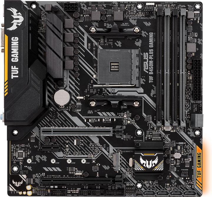 ASUS TUF B450M-PLUS GAMING - AMD - Socket AM4 - AMD Athlon - AMD Ryzen 3 - 2nd Genera (AM4, AMD B450, mATX)