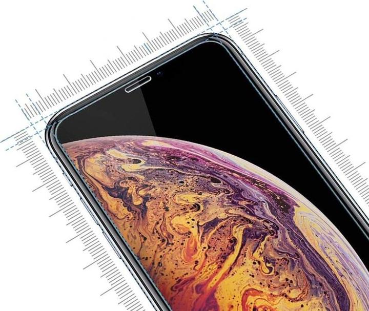 Produktbild Apfelkiste - Panzer Glas Displayschutzfolie mit Montagerahmen (2er Set) (2 Stück, Apple iPhone XS, Apple iPhone 11 Pro, Apple iPhone X)